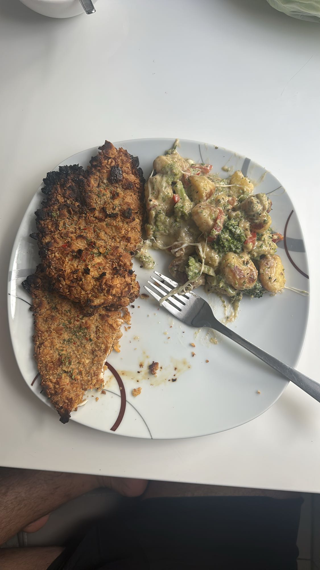 Paniertes Schnitzel mit Cornflakes ohne Zucker