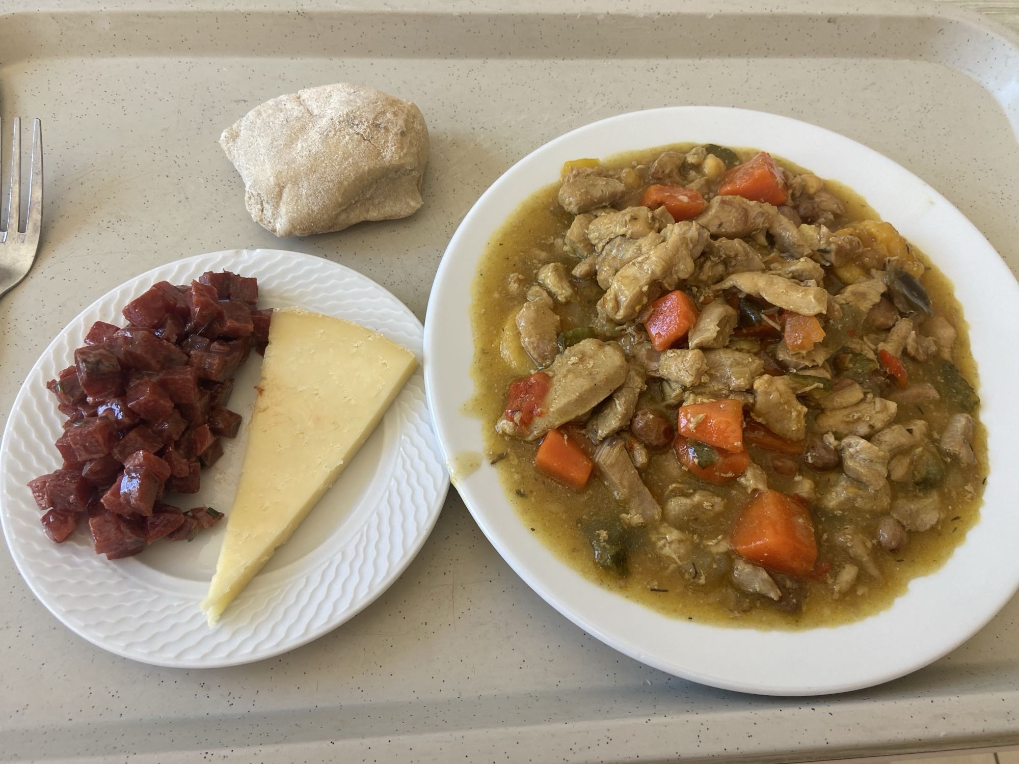 Stew with cheese & sausage