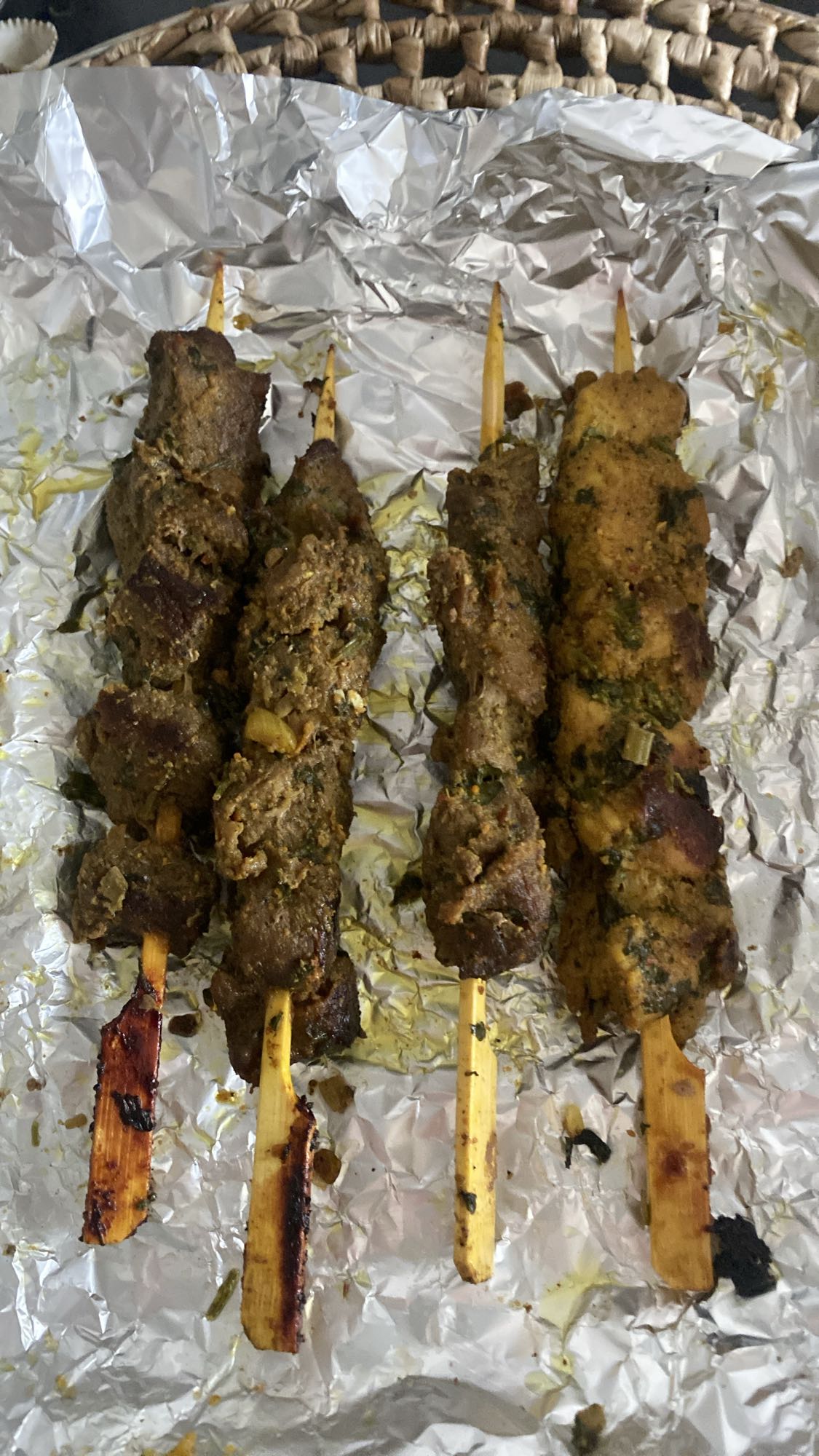 Gegrilde vleesspiesjes