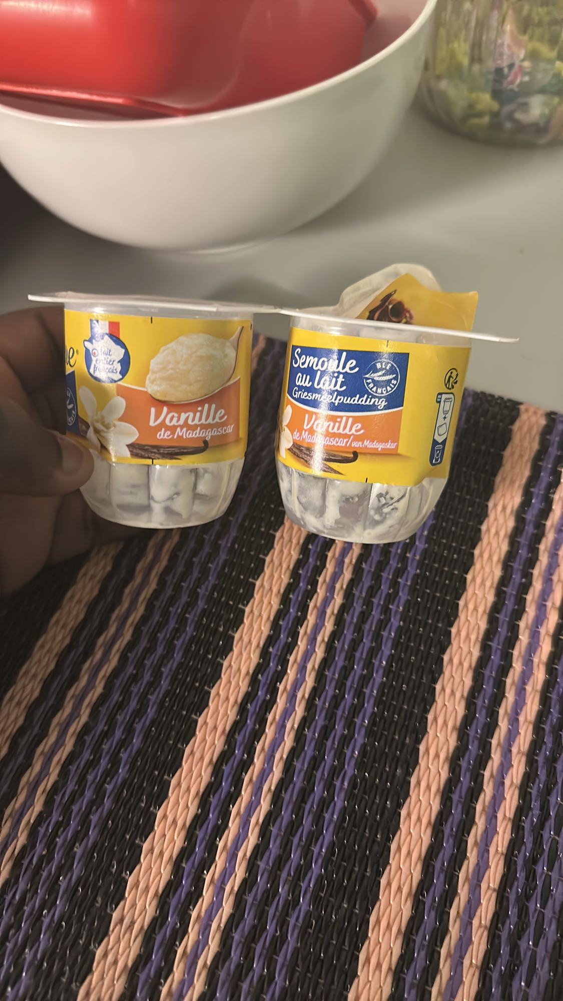 Semoule vanille lait