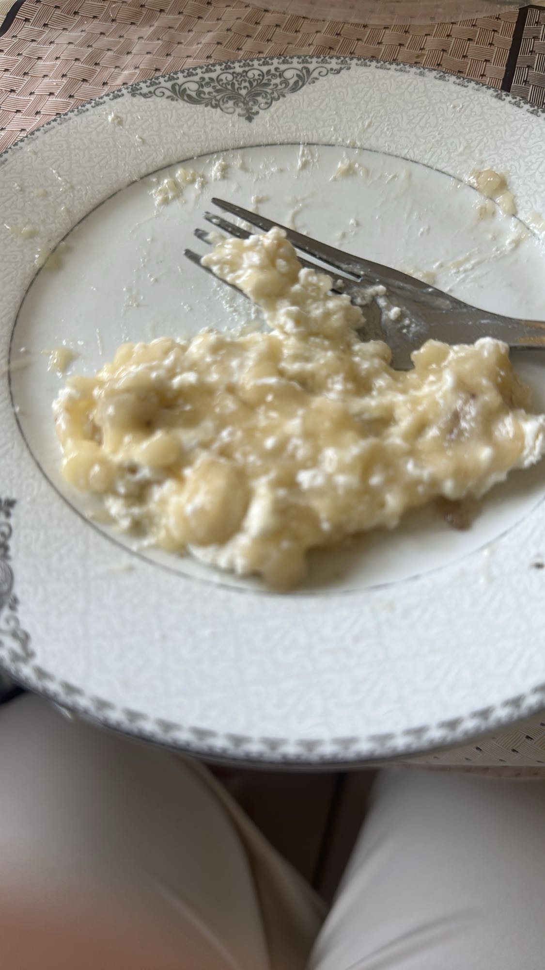 Banana cottage cheese mash
