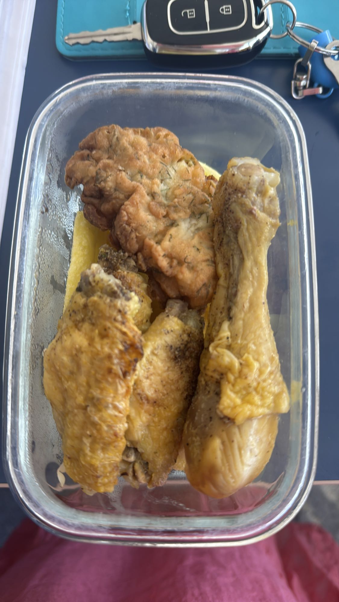 Pui prăjit și pane