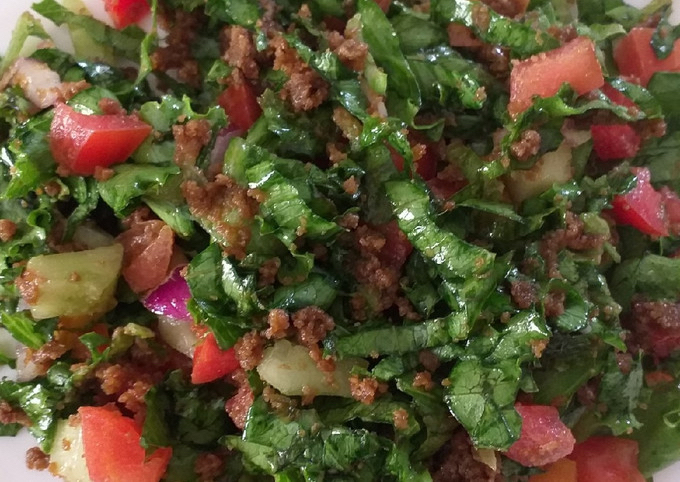 Ground Beef Veggie Salad