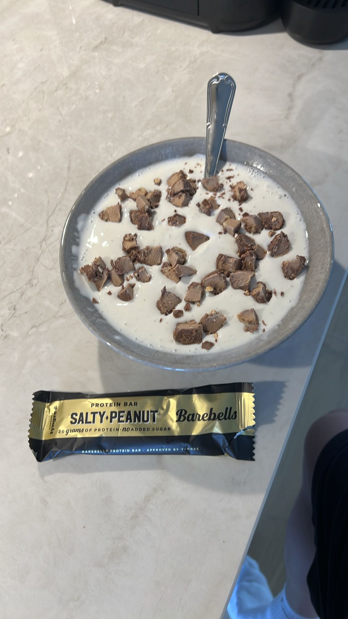 Proteinbar i vaniljkvarg