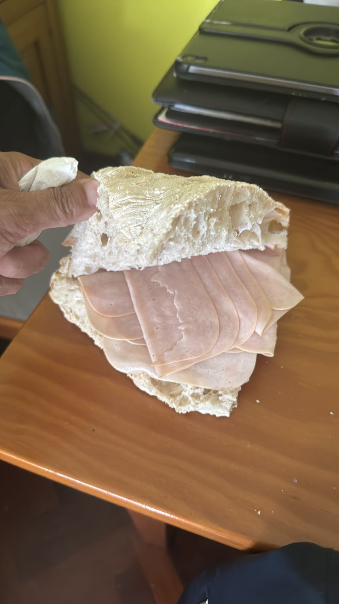 sándwich de jamón