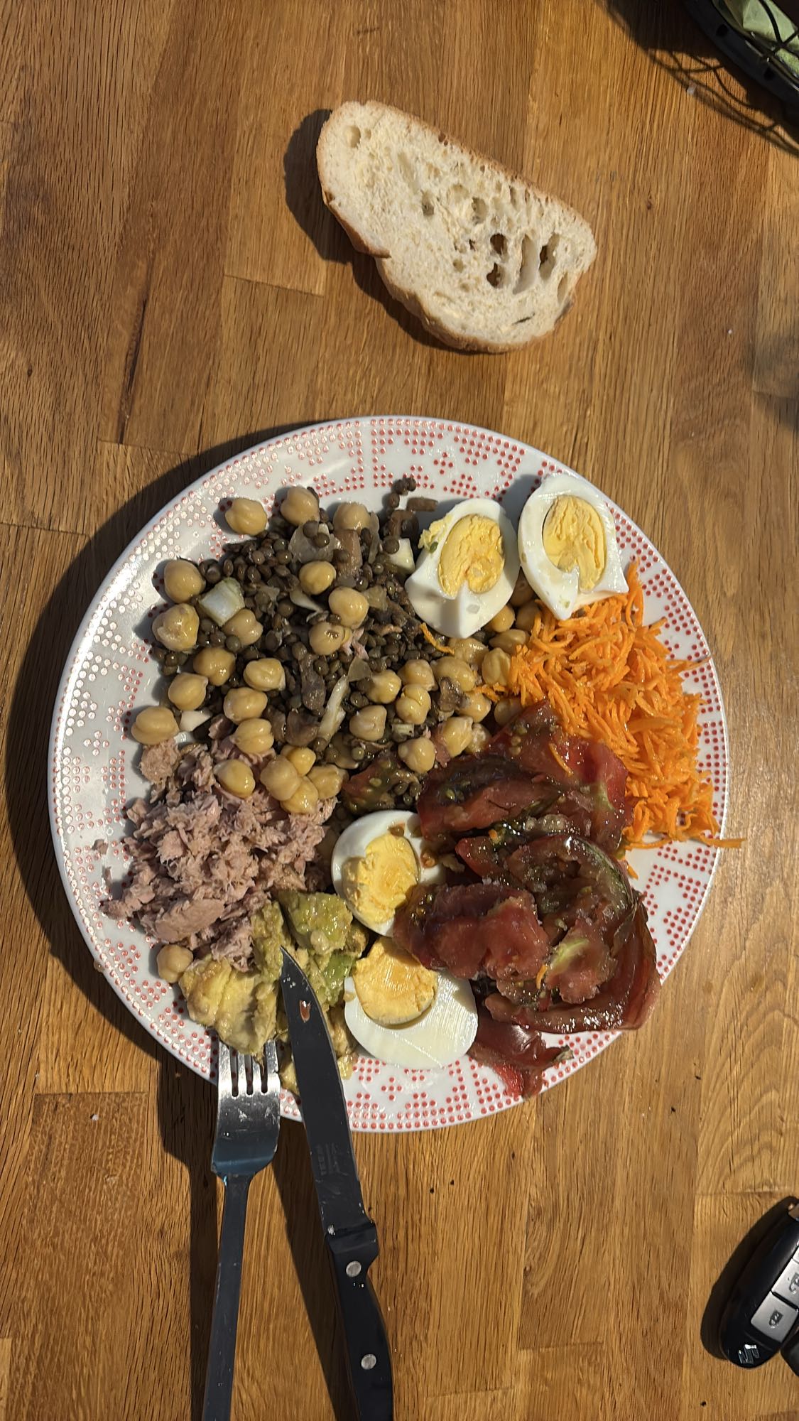 Assiette composée protéinée