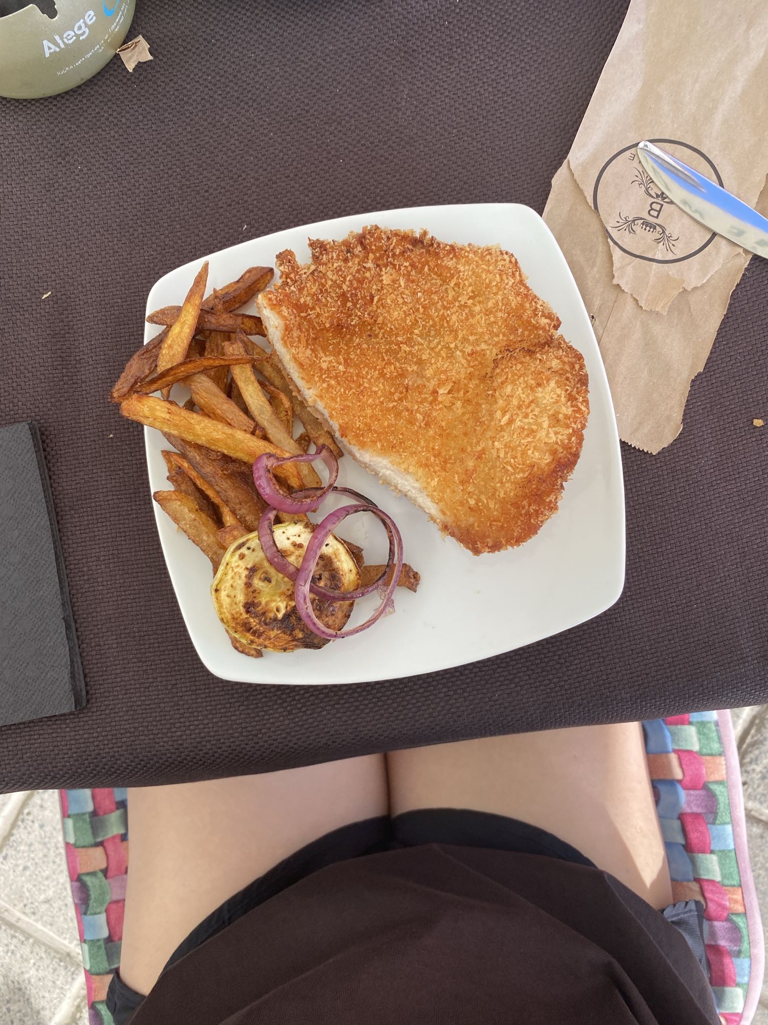 Șnițel cu cartofi prăjiți