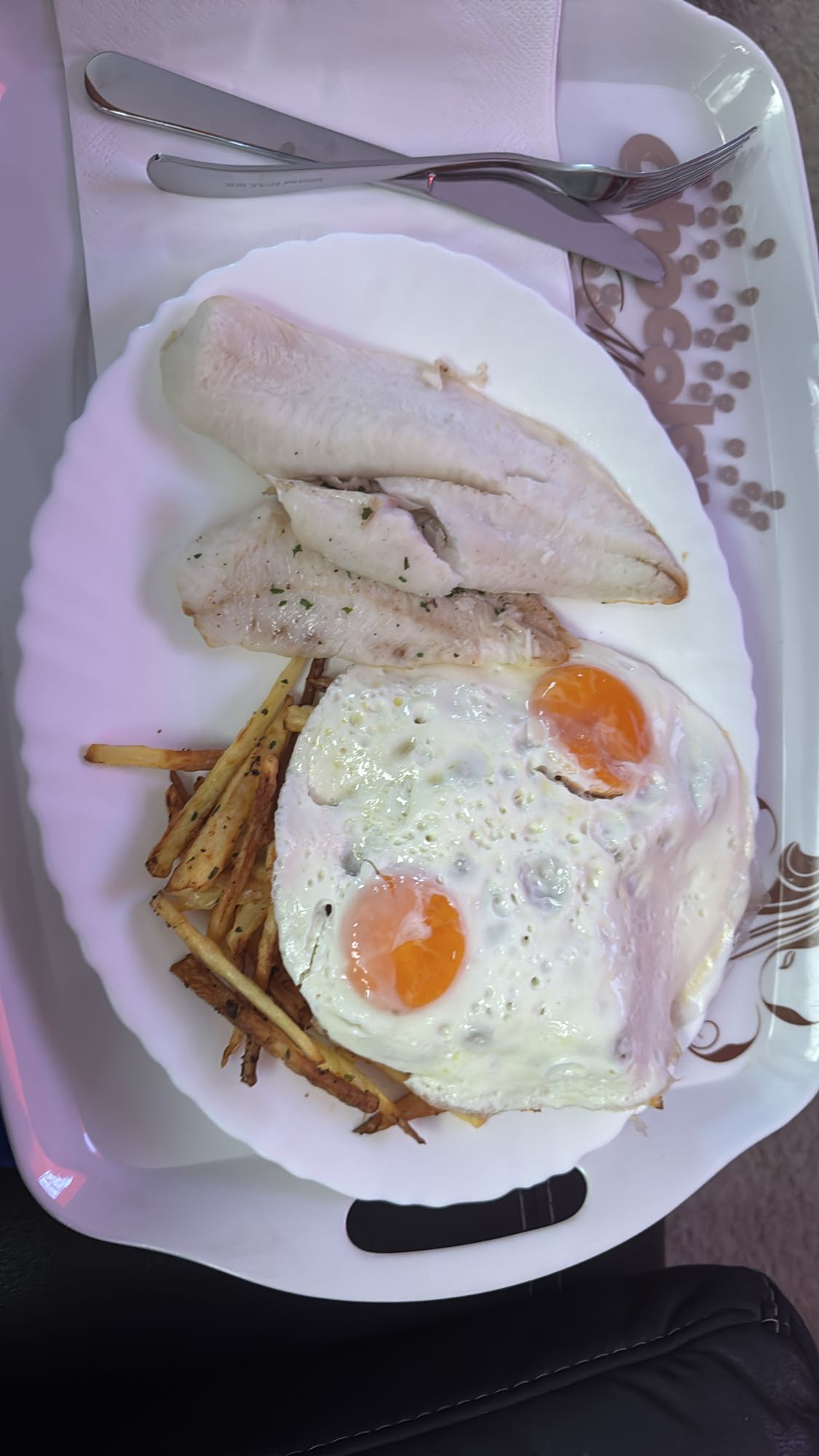 Merluza con patatas sin aceite