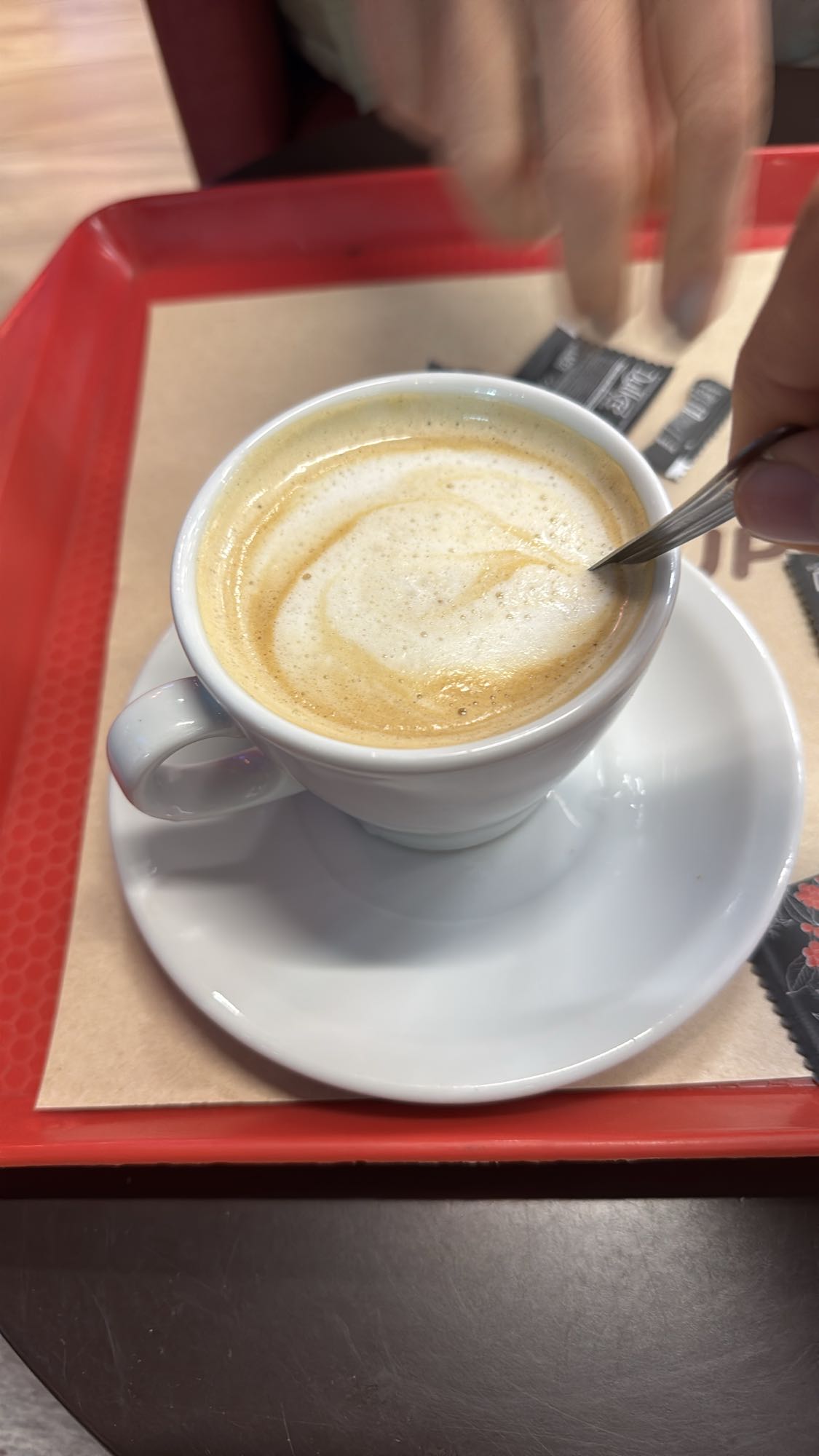 Café con leche pequeño