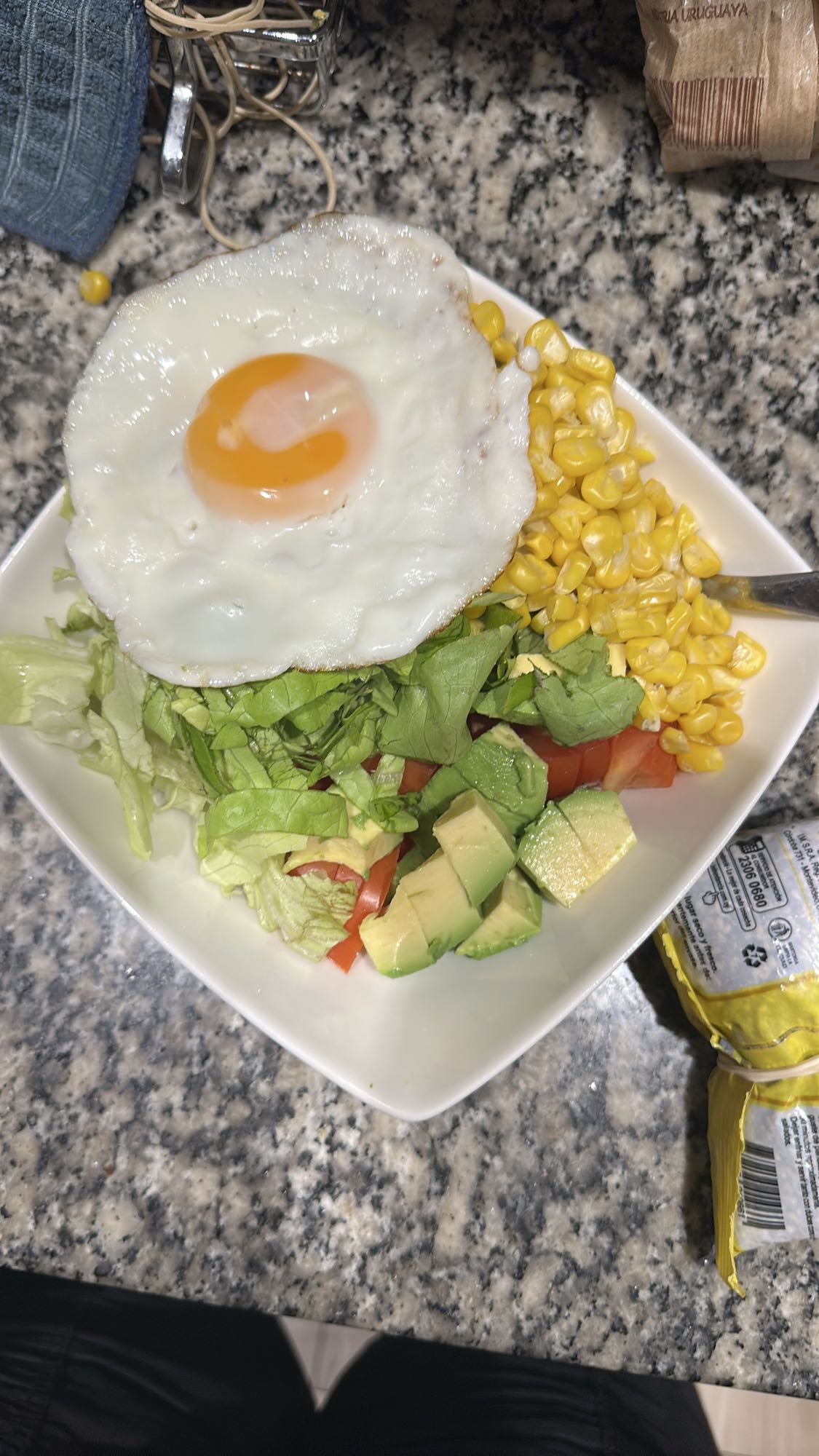 ensalada con huevo