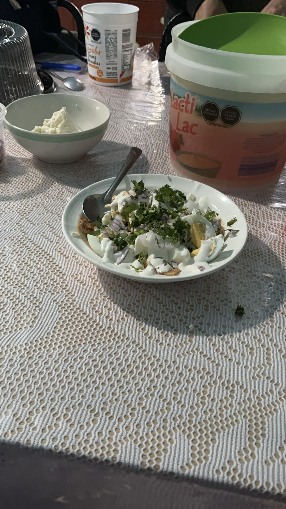 ensalada de huevo con crema