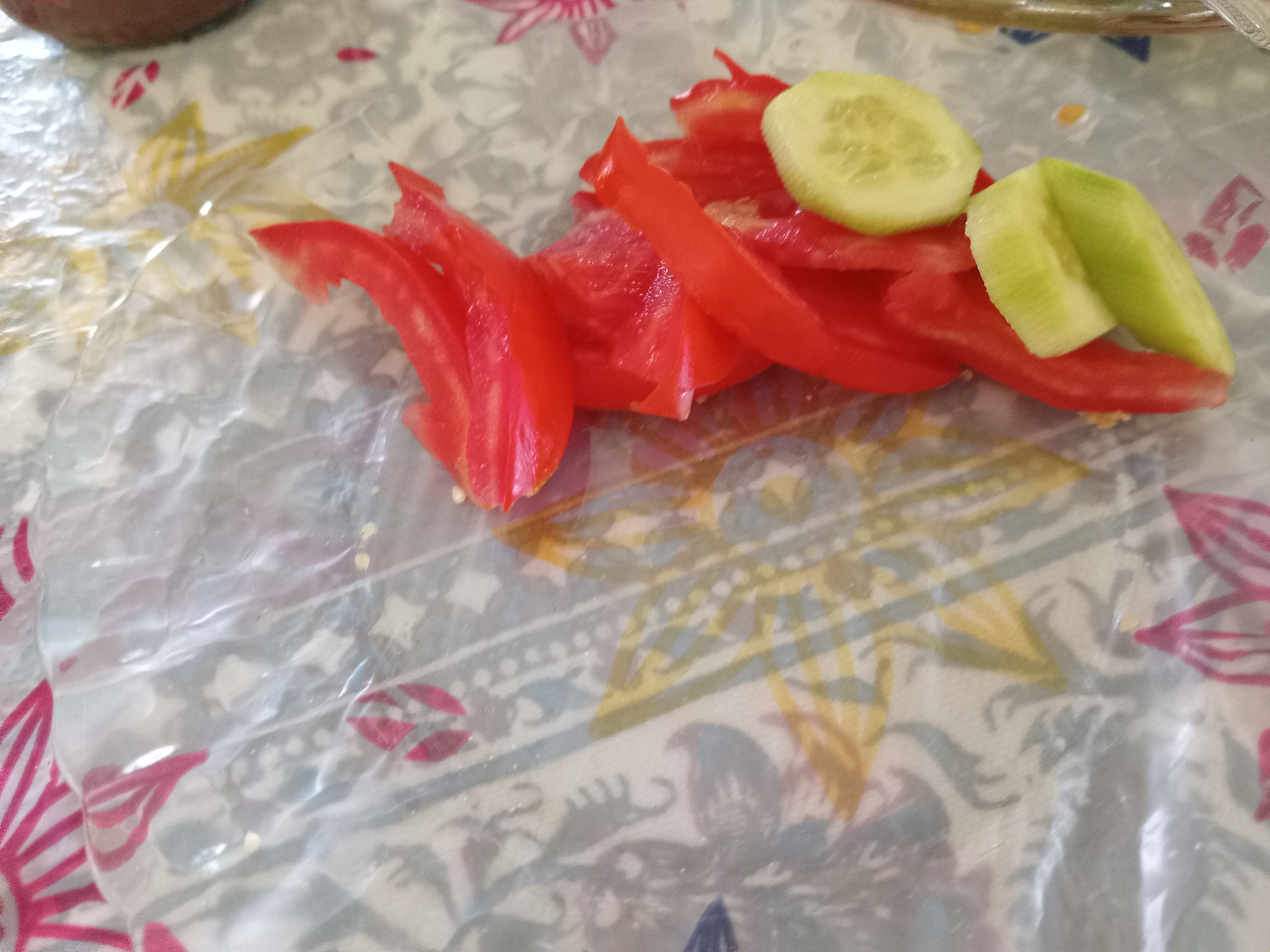 Tomato Cucumber Wrap