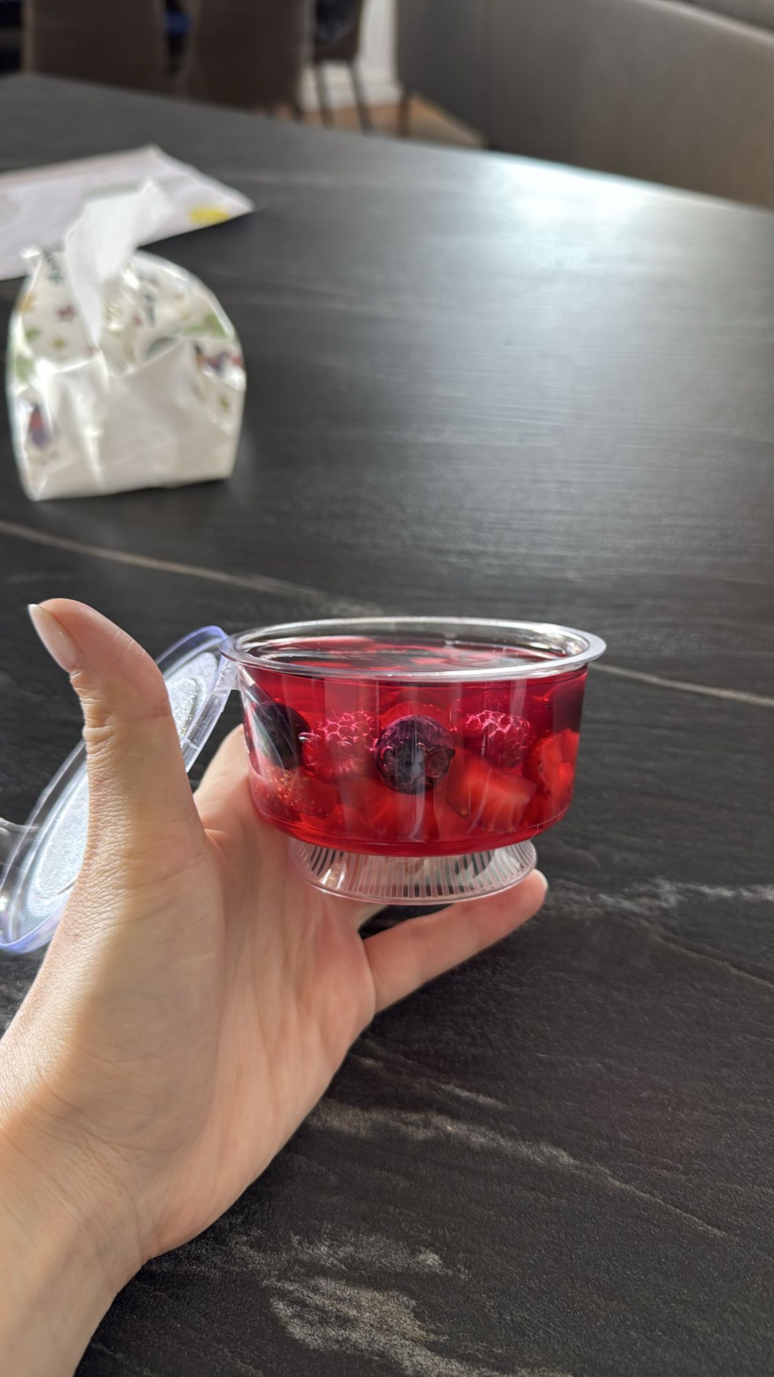 Berry jelly cup