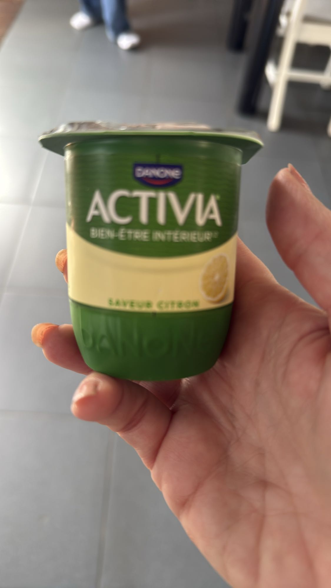 Activia citroen yoghurt