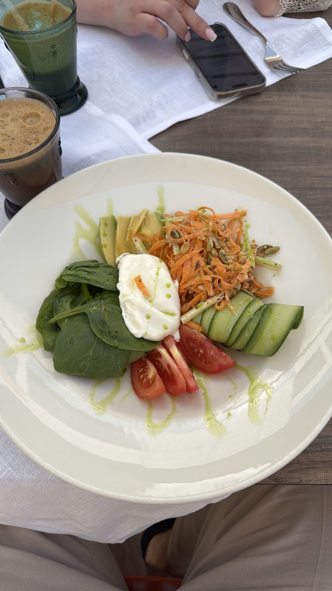 овощной салат с яйцом