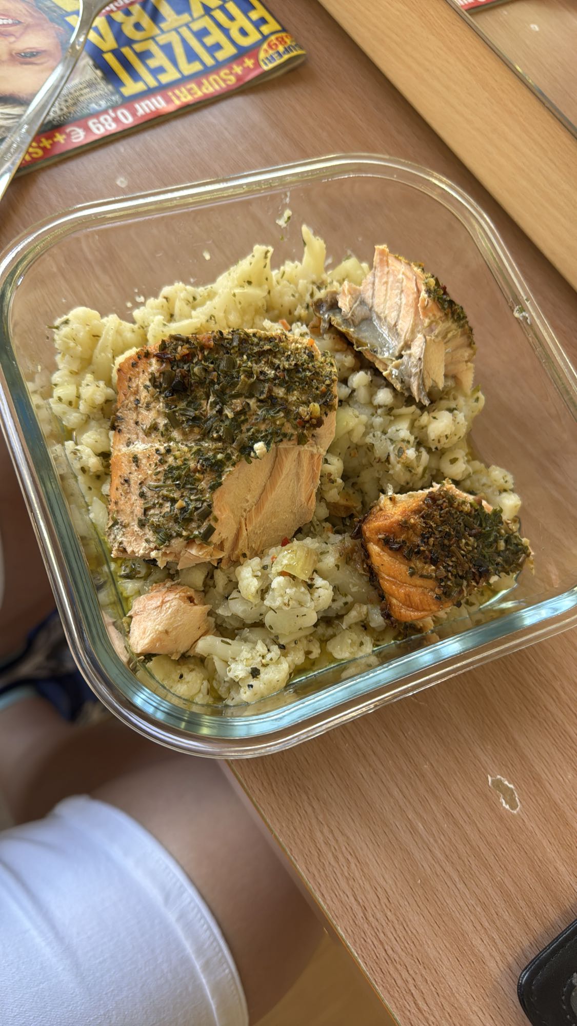 Lachs mit Blumenkohl