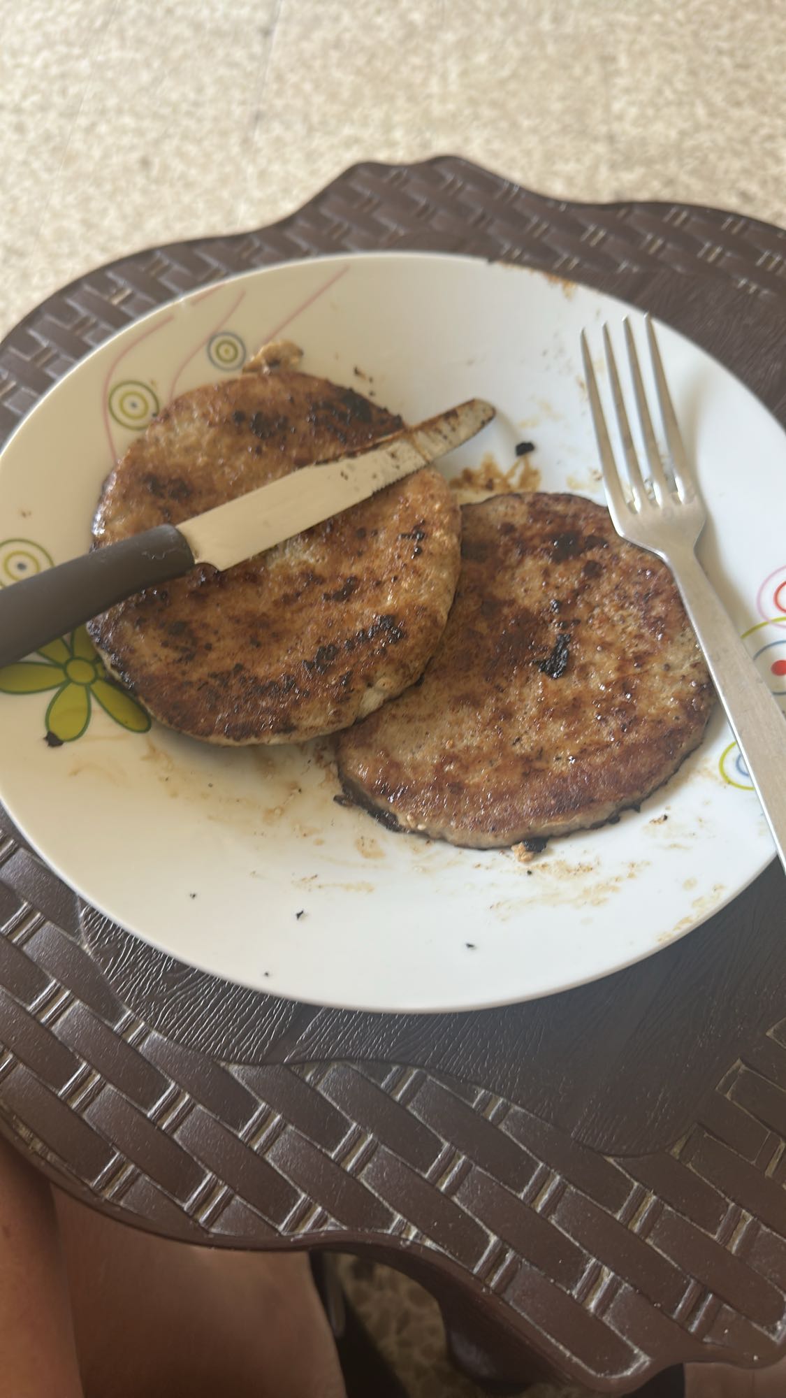 Grilled burger patties