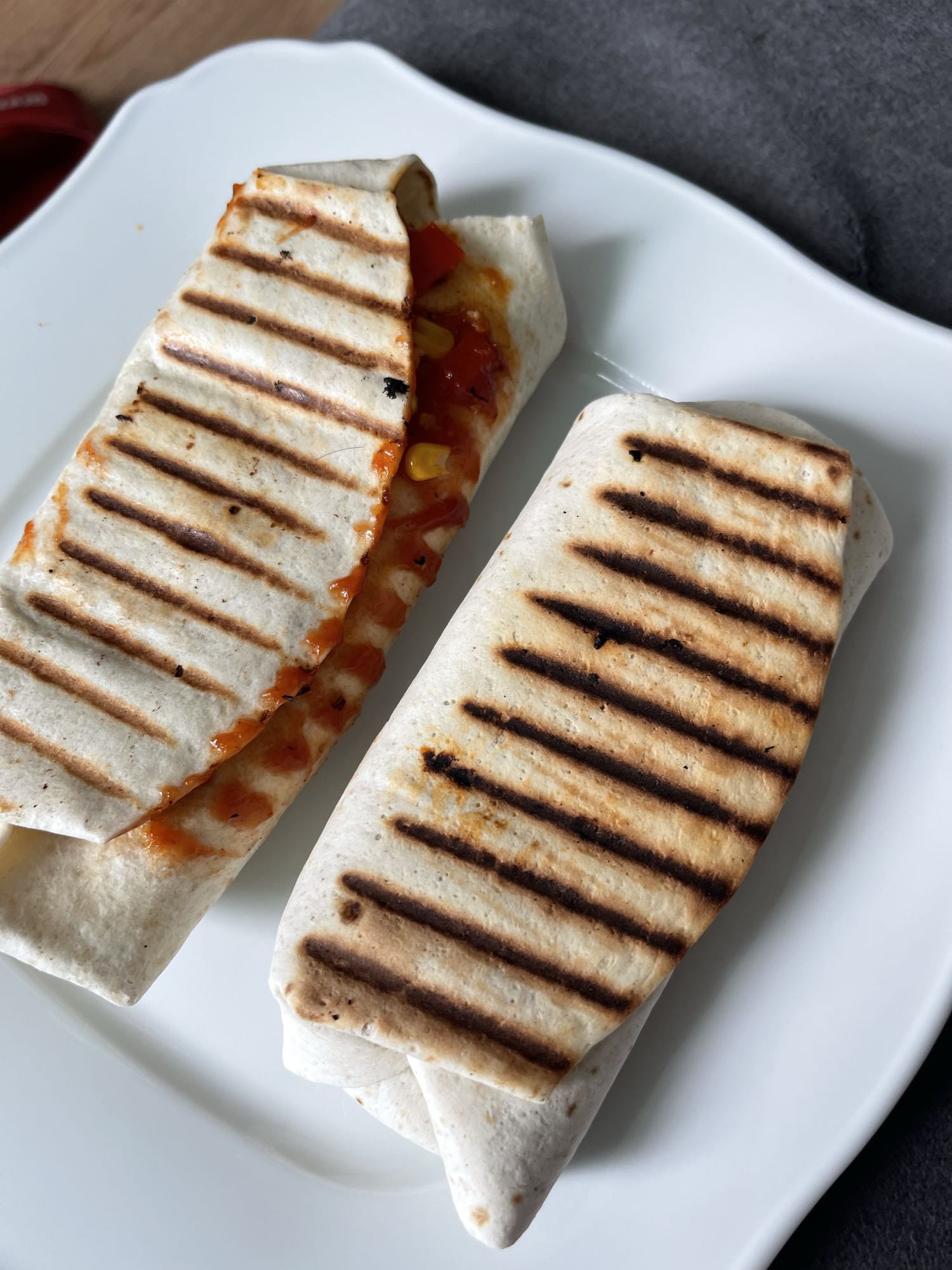 Grillowana tortilla z warzywami