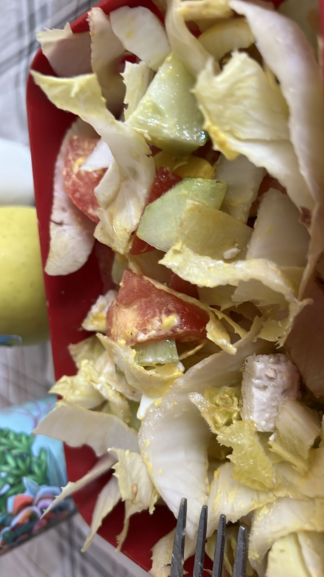 Salade poulet croquante