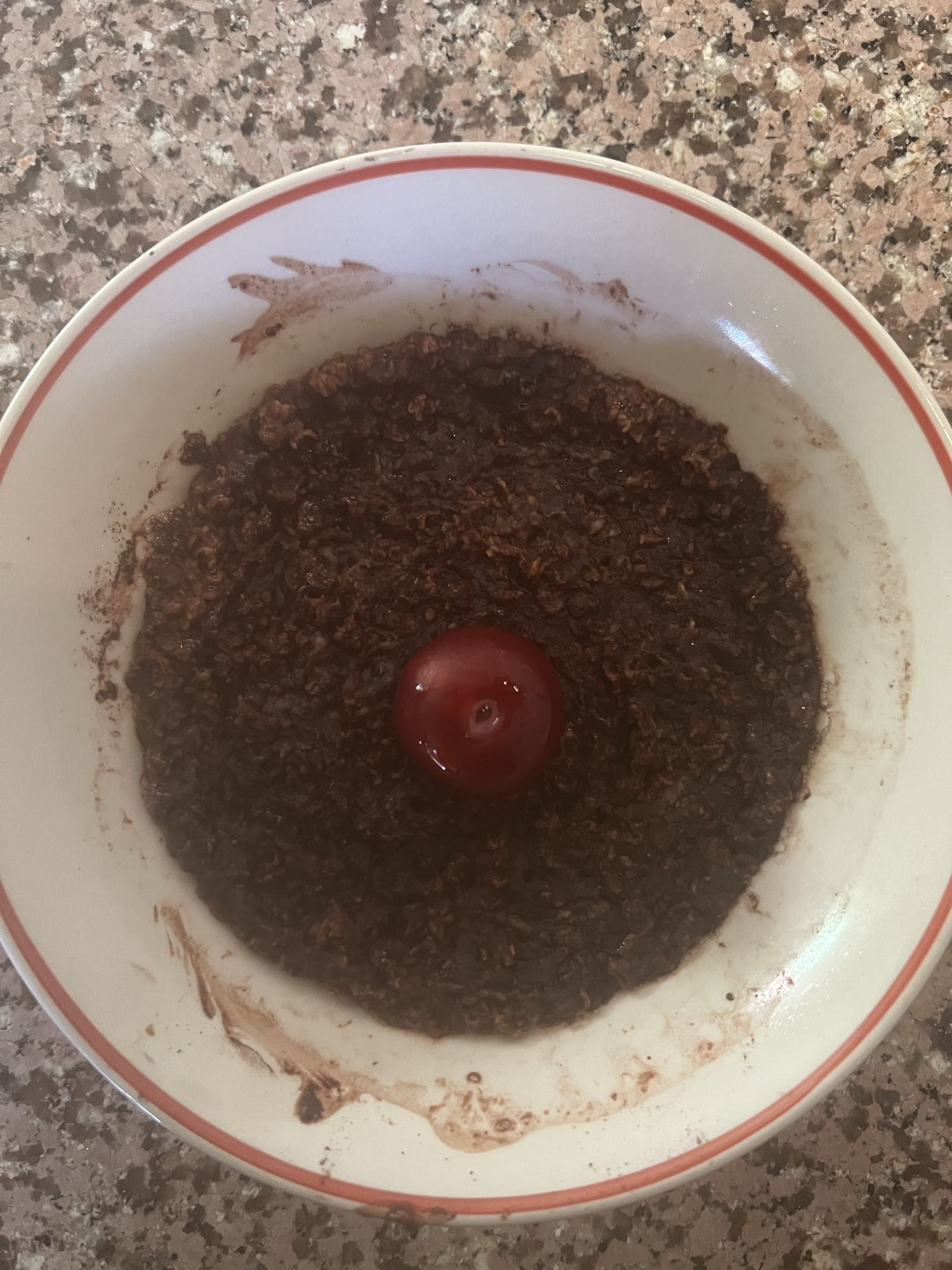 Chocolate oat porridge