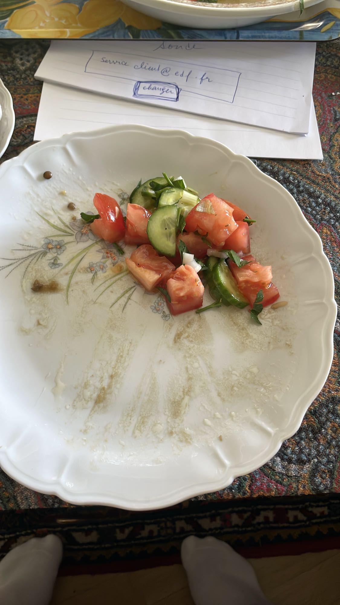 Simple Tomato Cucumber Salad