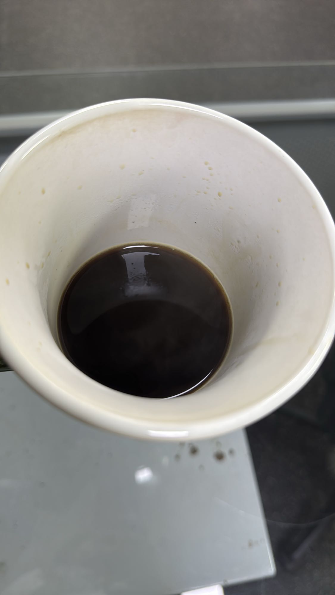 taza de café negro