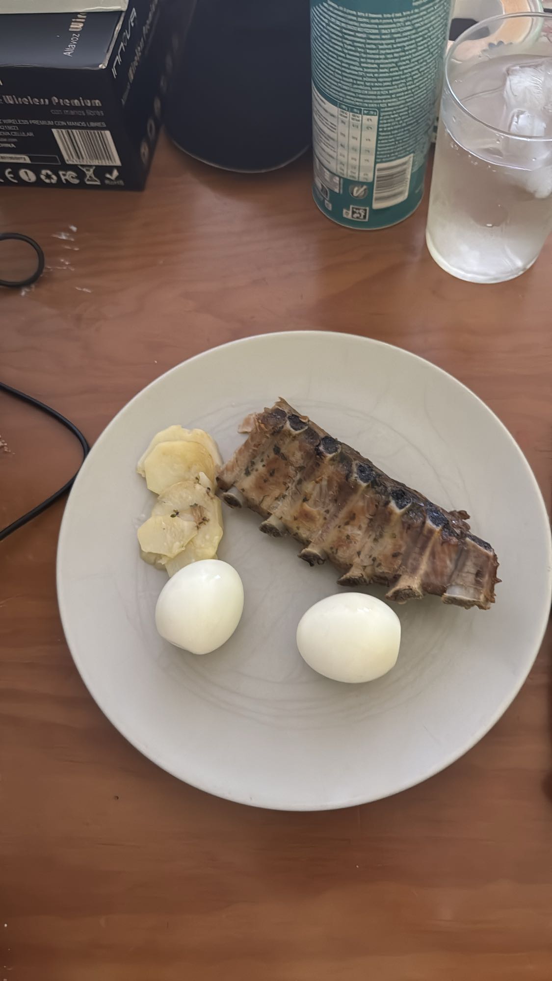 Costillas con huevos