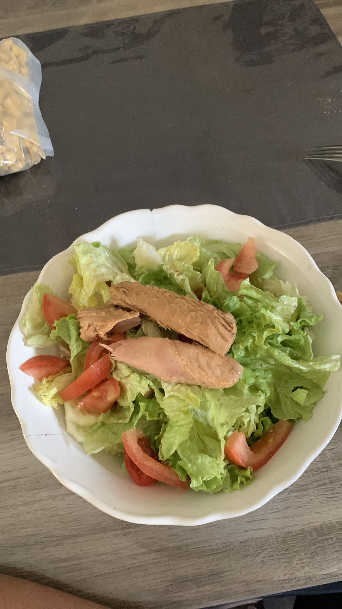Salade thon et légumes