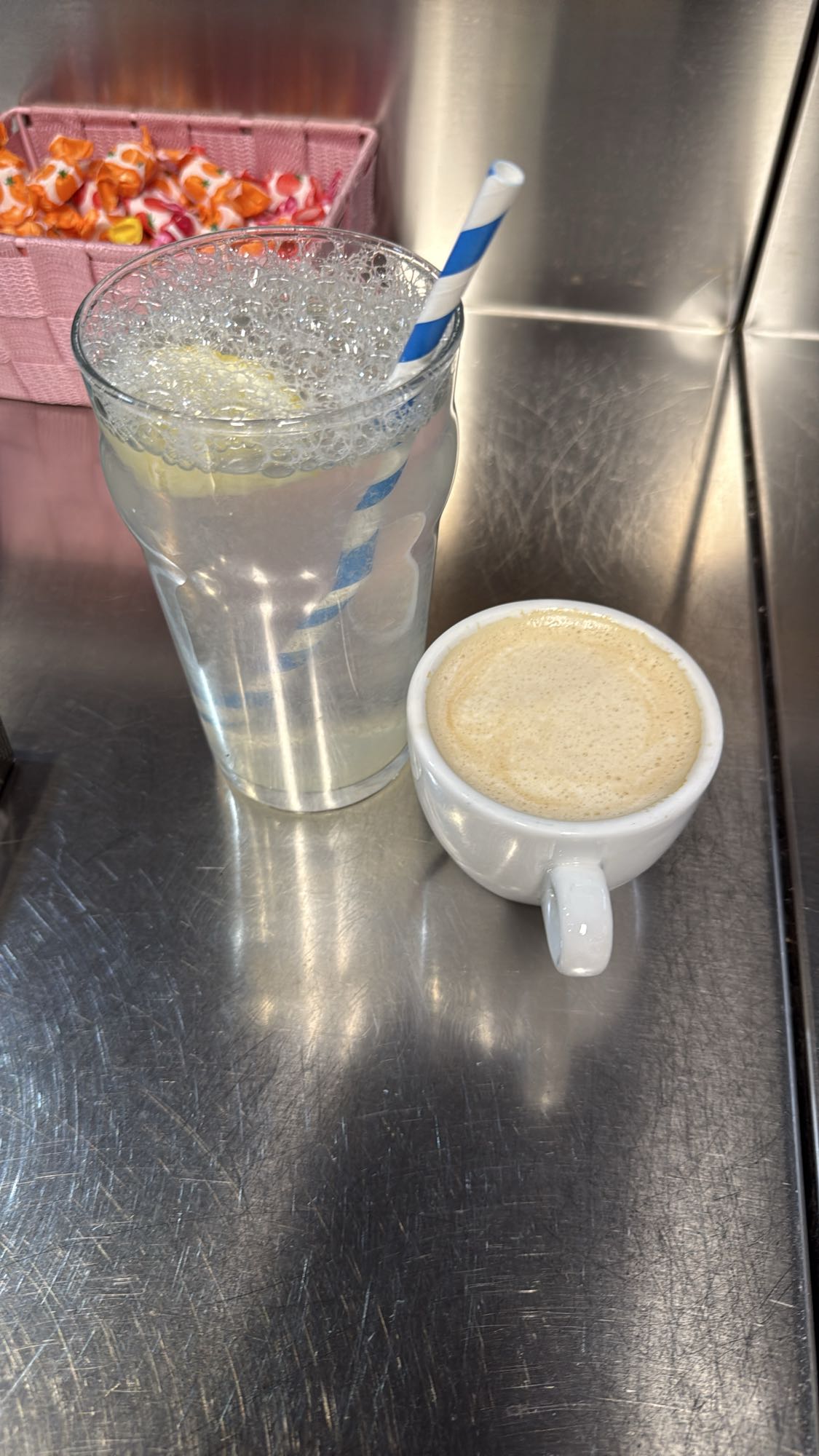 Coffee and Lemon Water