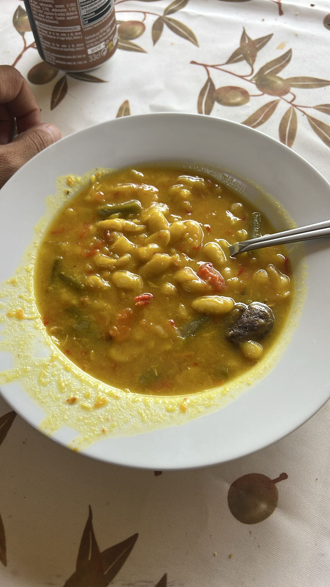 Sopa de frijoles amarillos