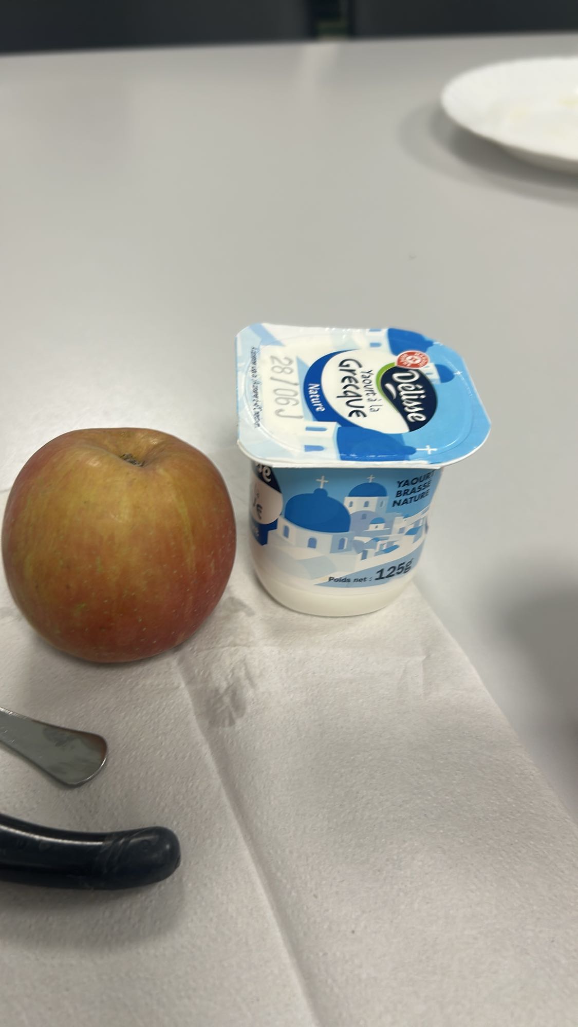 Pomme et yaourt grec