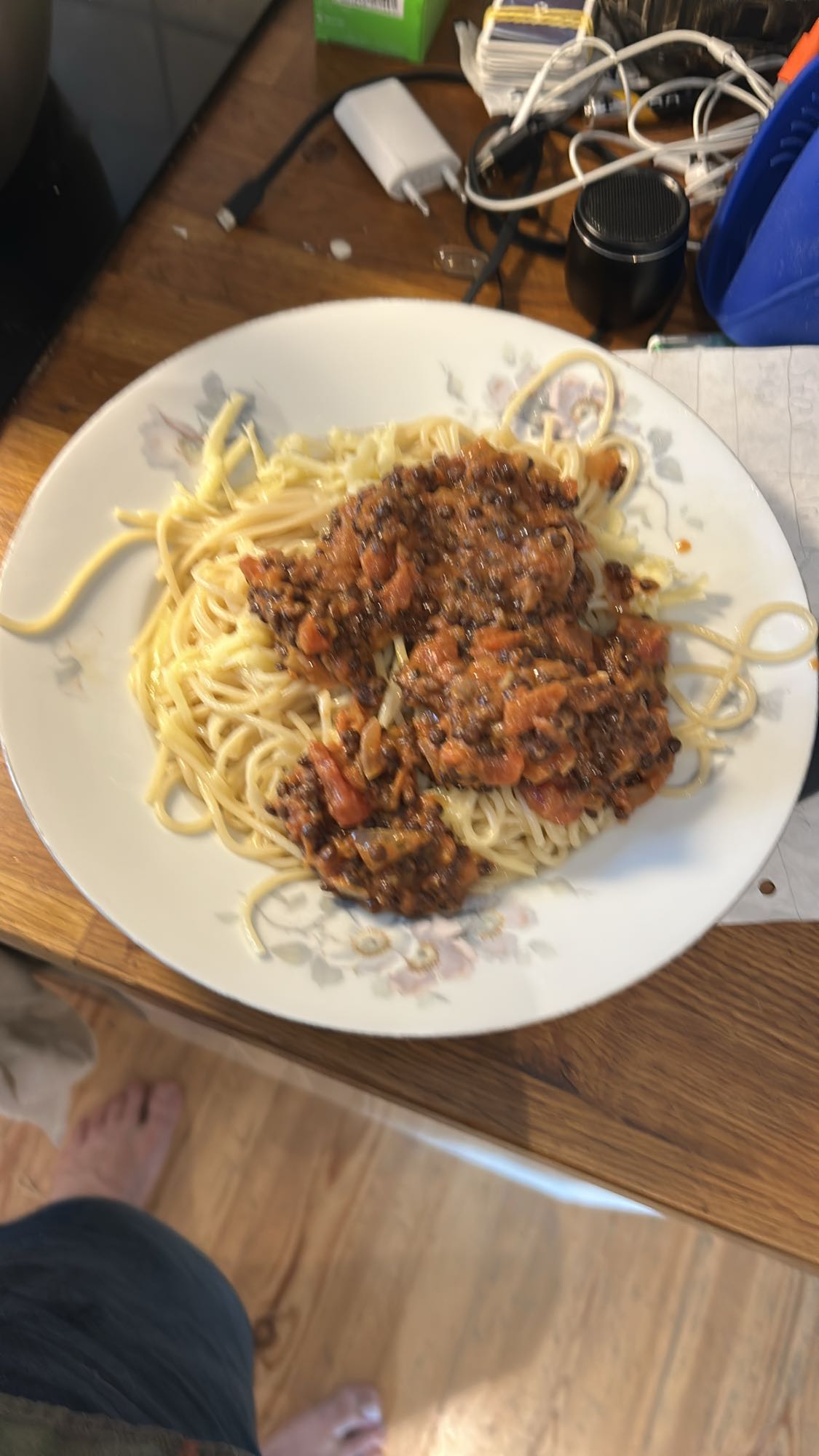 Spagetti med linsbolognese