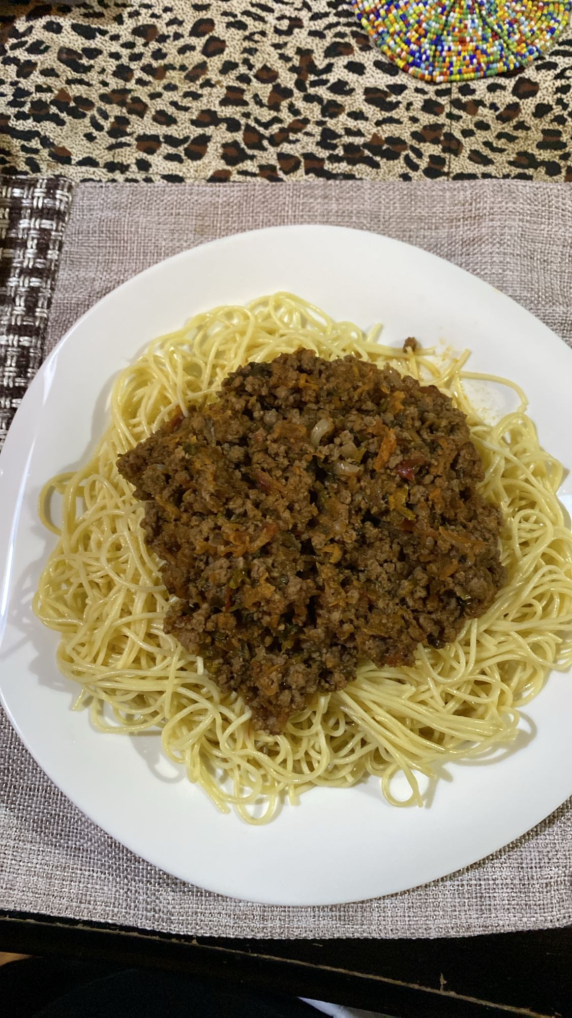 Spaghetti with meat sauce