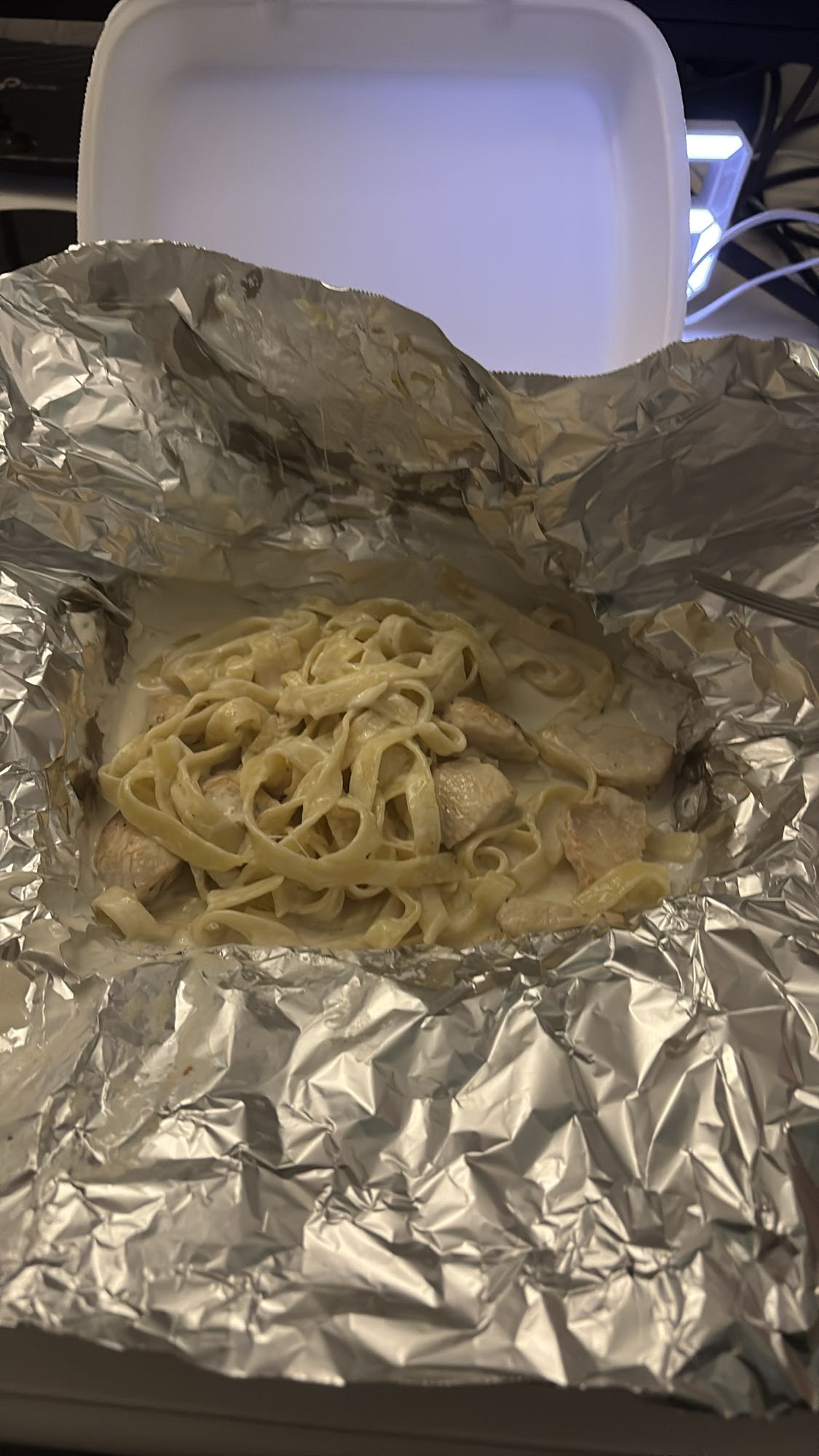 фетучини с курицей