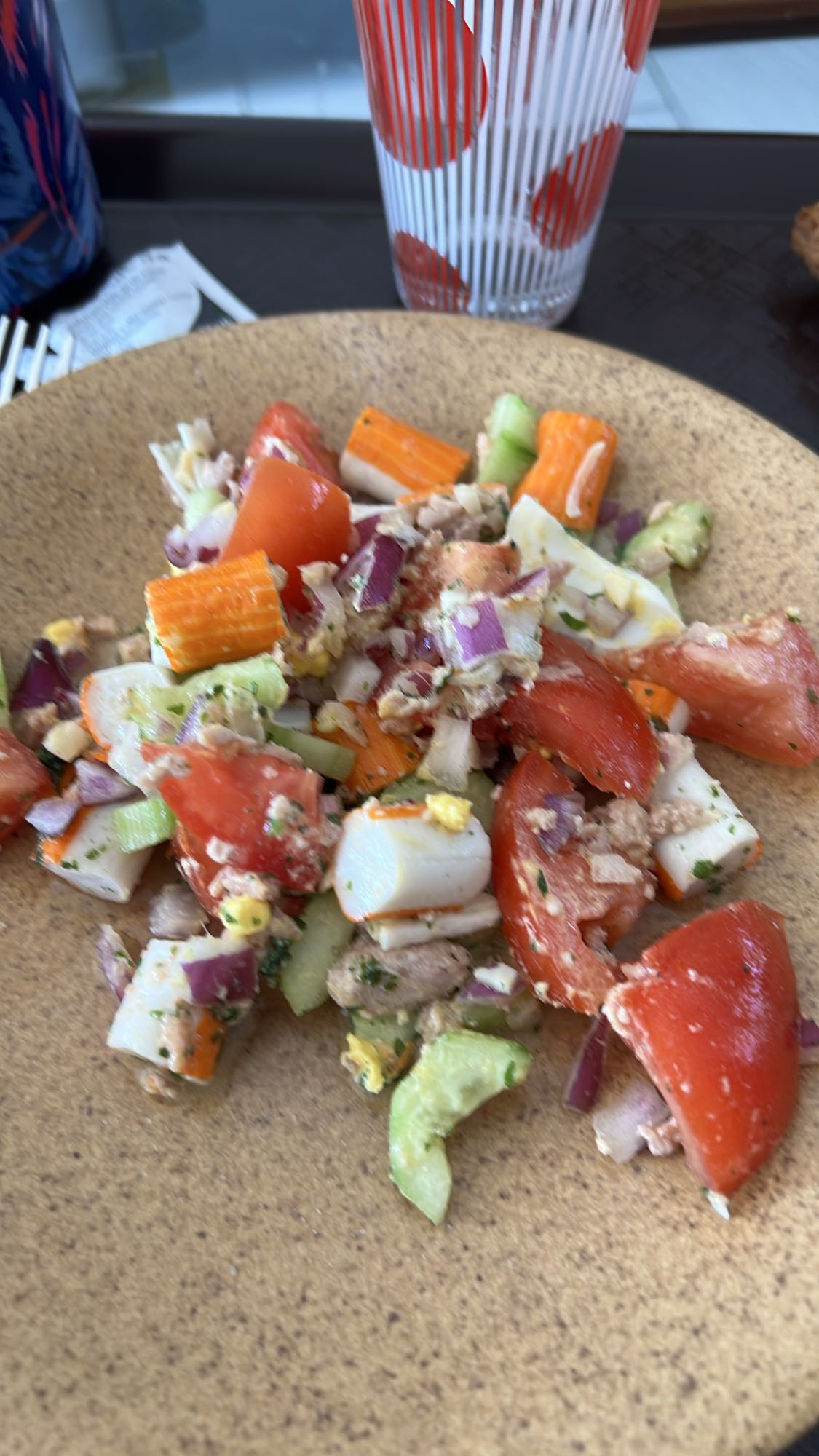 Salade de crabe et thon