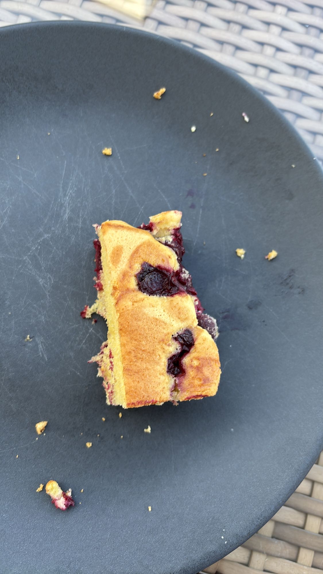 Blaubeerkuchenstück