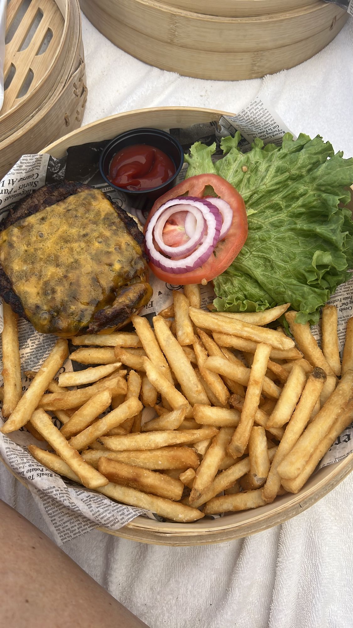 hamburguesa con papas