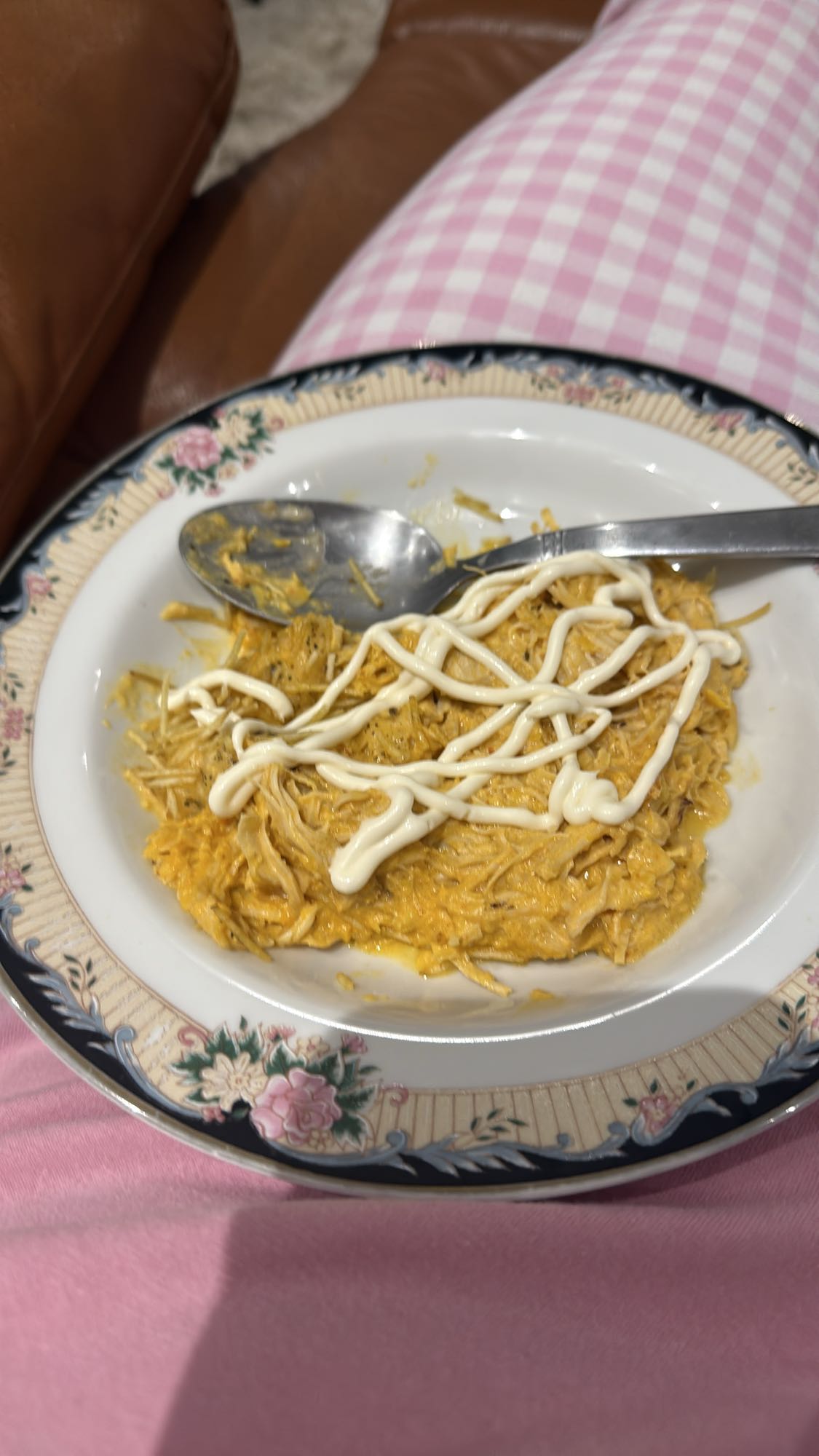 Frango desfiado com maionese