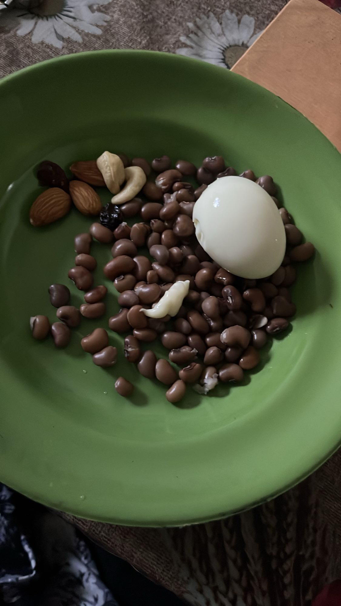 Boiled Egg & Beans Plate