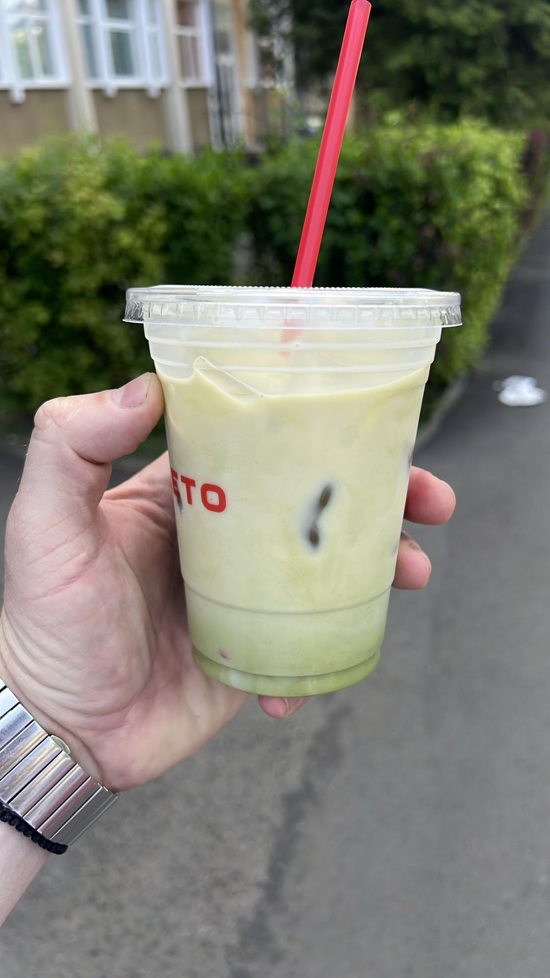 Matcha latte rece