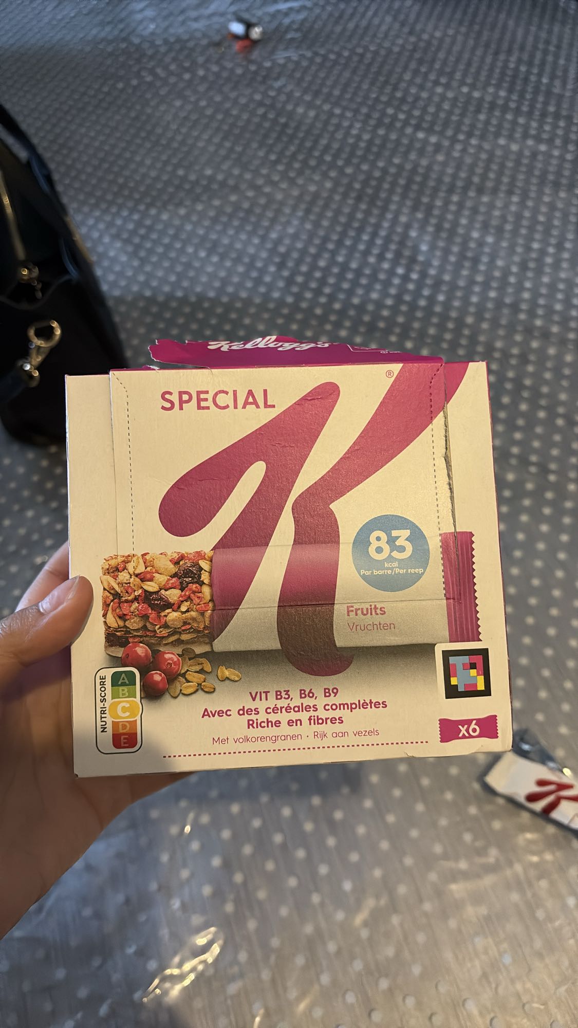 Barre céréales fruits