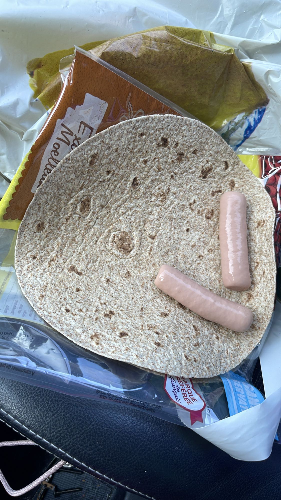 Wrap saucisse simple