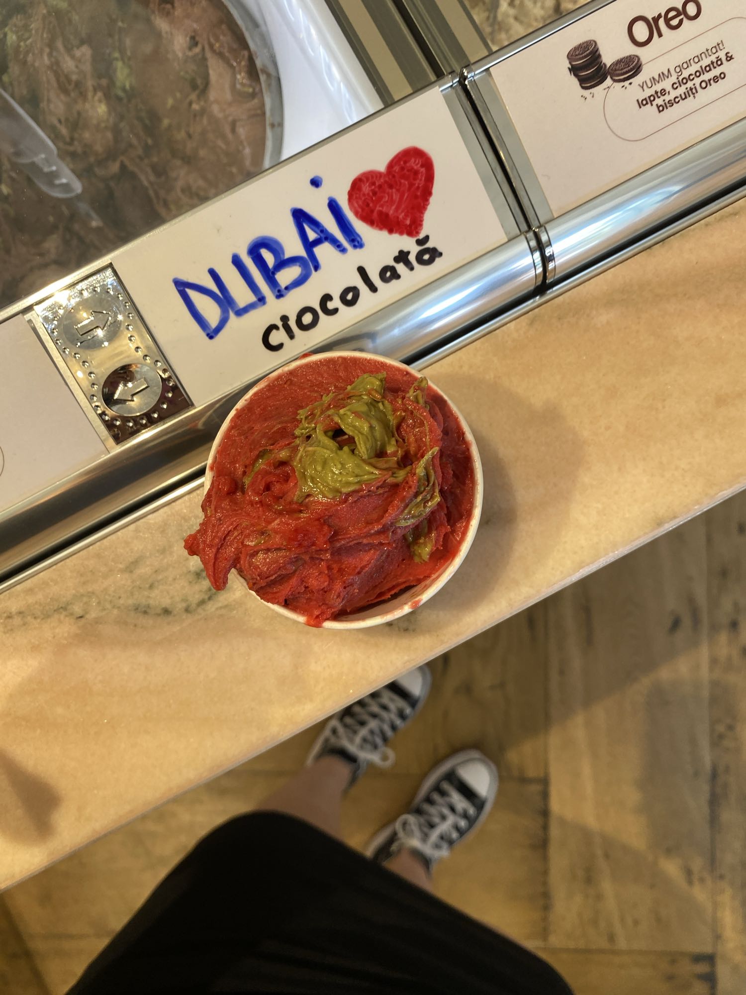 Înghețată fructe și fistic