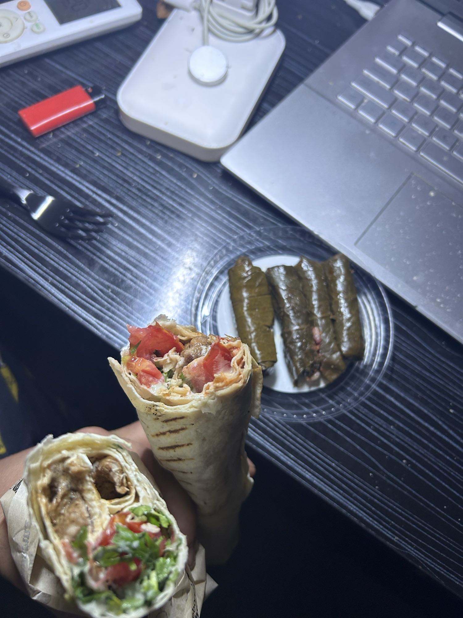 Pork shwarma, pork ikibir & sarma