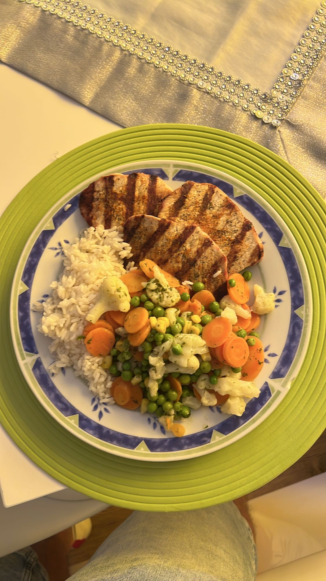 Grillowana wieprzowina z ryżem