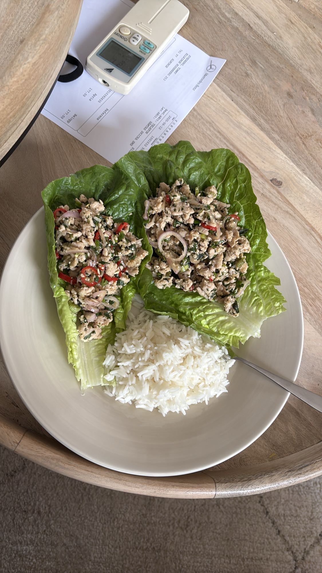 Kyckling i salladsblad