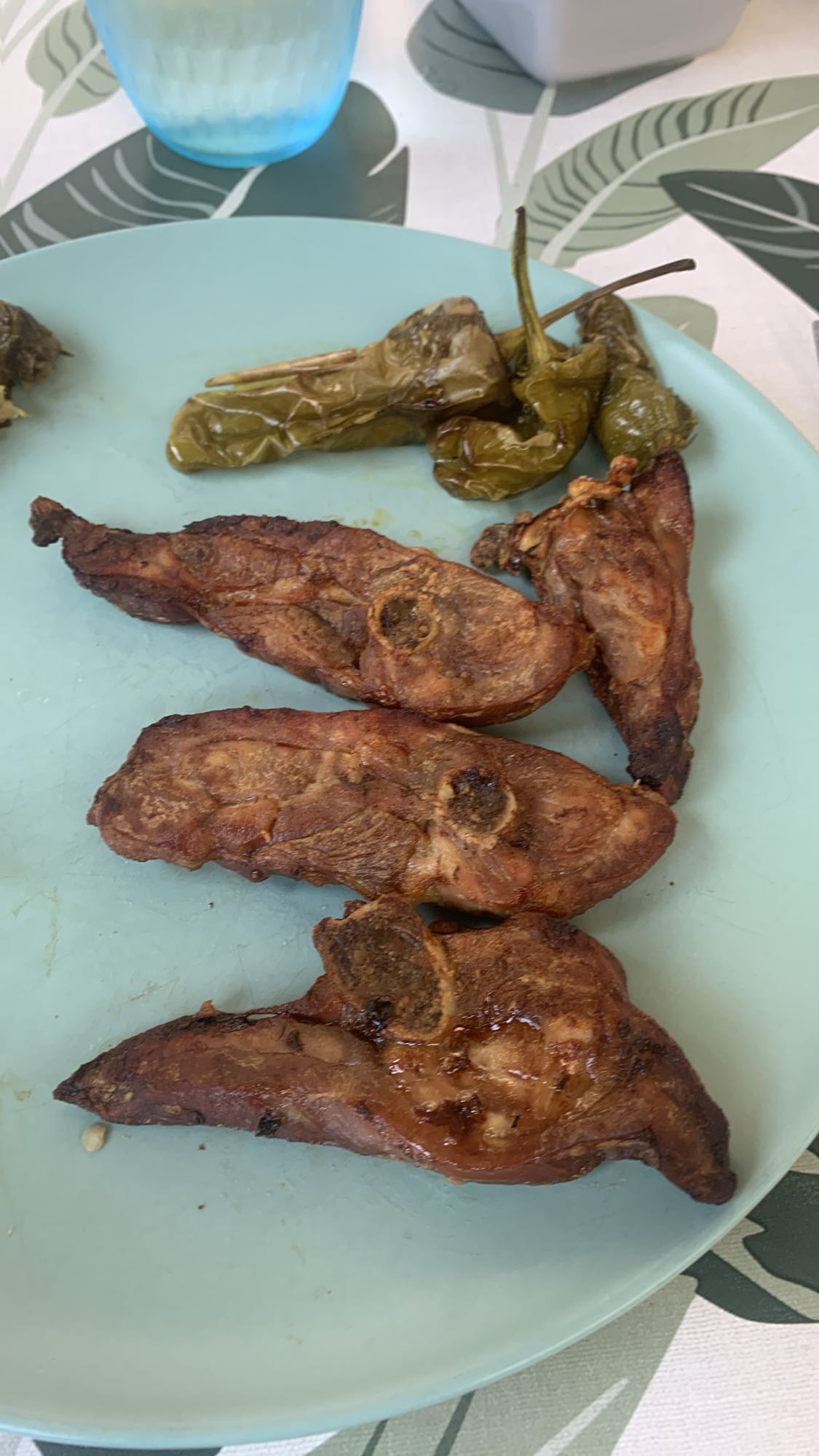 Chuletas con pimientos