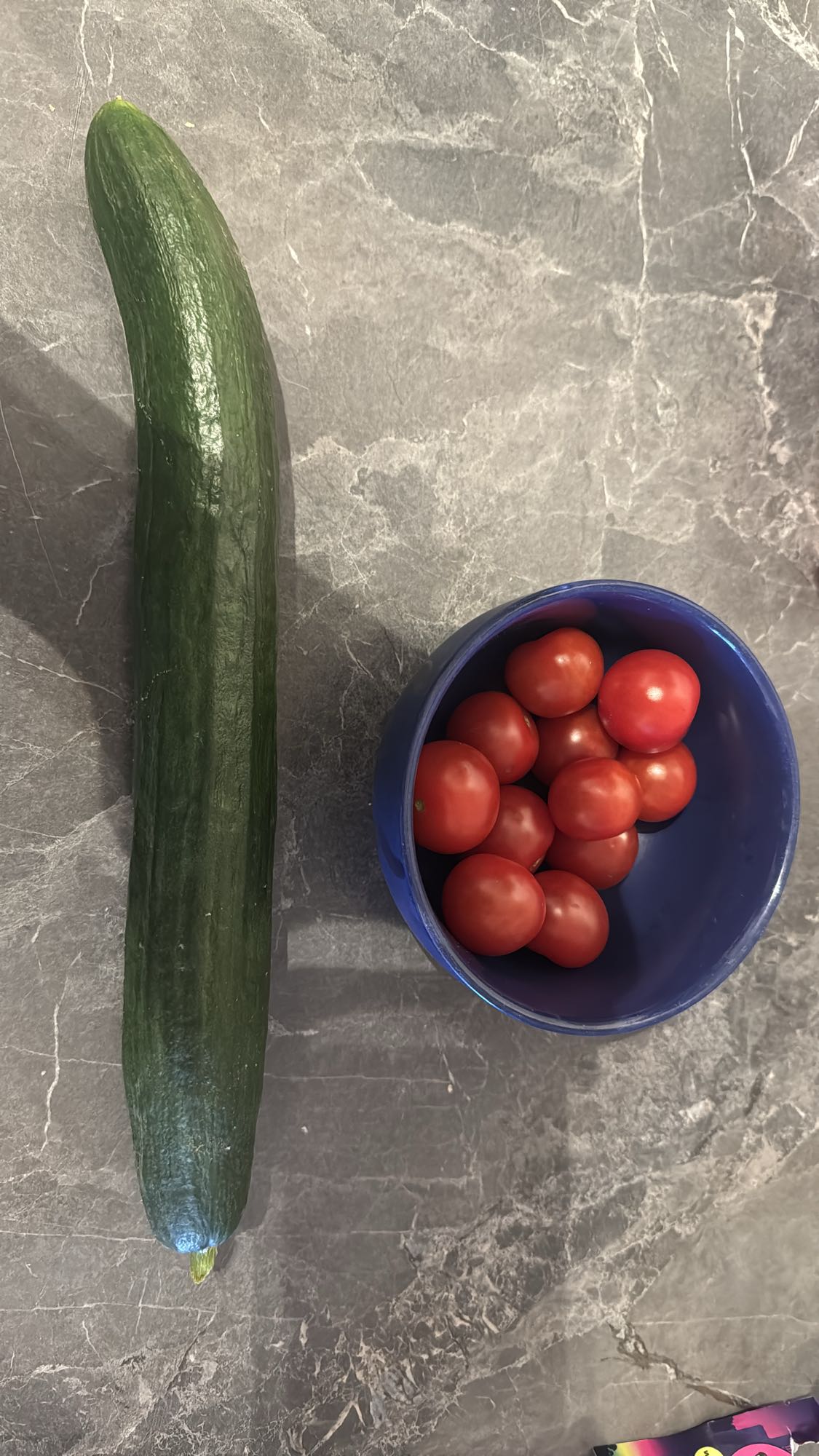 Komkommer en tomaten
