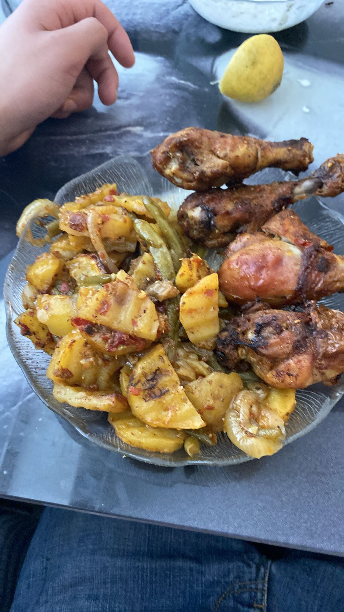 Kycklingklubbor med grönsaker