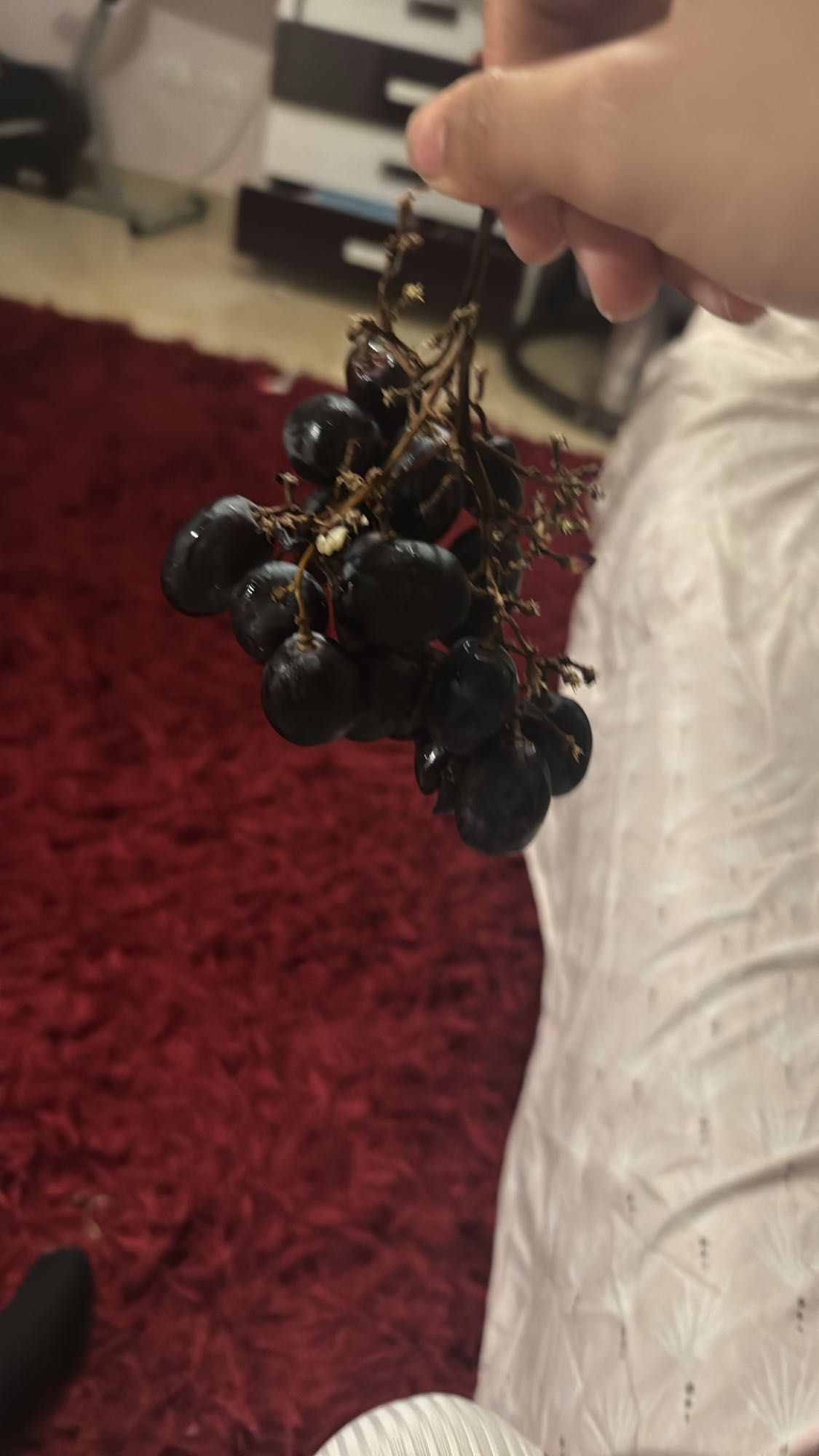 Black grapes snack